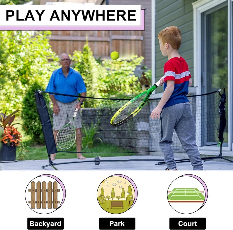 BOWEI 17"-25" Kids Tennis Racket for Aged 2-12 Lightweight Youth Tennis Racquet for Girls and Boys Outdoor/Indoor Sports with 1 Non-Slip Grip and 1 Shoulder Strap Bag Easy Carry - Image 3